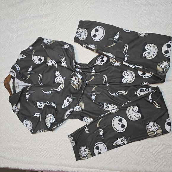 Disney The Nightmare Before Christmas Men's Hooded Onesie Size Large - Picture 2 of 5